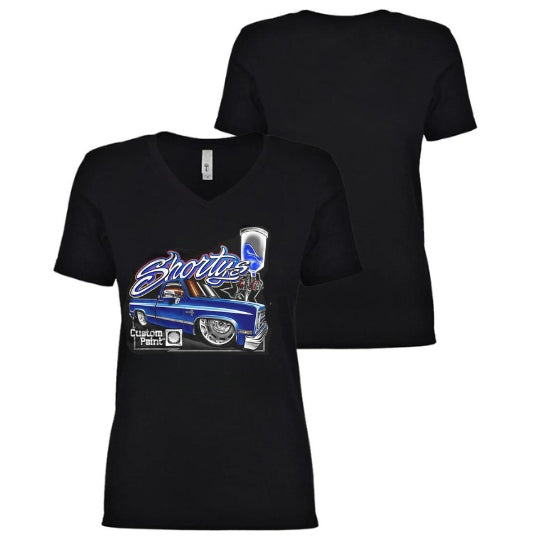 Ladies Squarebody V neck T Shirt