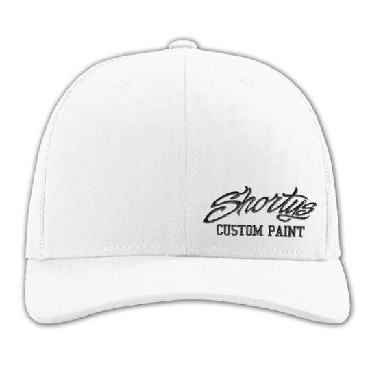 Embroidered Trucker Hat | White