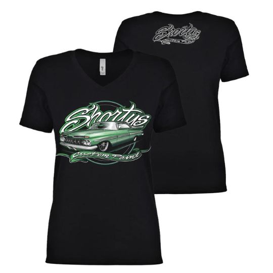 Ladies 59 Impala V Neck T Shirt Green