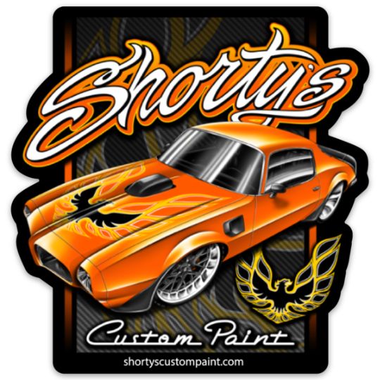 Shorty's Firebird Sticker