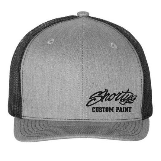 Embroidered Trucker Hat | Heather Gray and Black