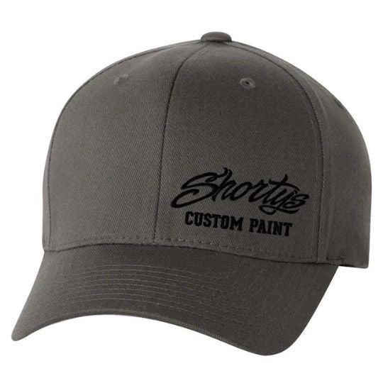 Embroidered Flexfit Hat | Charcoal Gray and Black