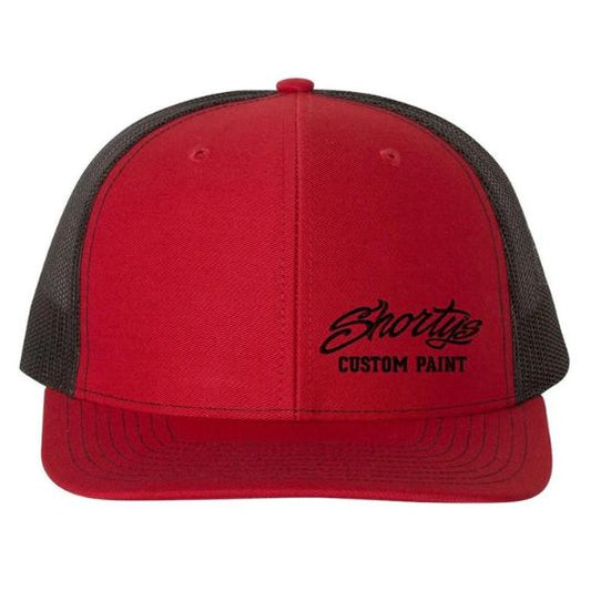 Embroidered Trucker Hat | Red and Black